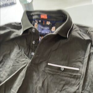 Dark Green Polo Shirt with Pocket Detail